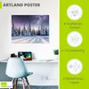 ARTland Poster Tannenwald im Schnee vorm Sternenhimmel Produktbild-Vorschau 3