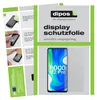 A collage of instructional images and product packaging for a screen protector. Produktbild-Vorschau