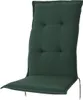 A dark green chair cushion on a white background. Produktbild-Vorschau