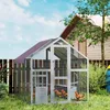 PawHut kurník s výběhem 1,68 x 1,83 x 1,82 m s zámkem Náhled obrázku produktu 2