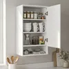 Mueble de baño HOMCOM para montaje en pared, con estantes y Vista previa de la imagen del producto 8