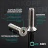 AG-BOX Senkkopfschrauben M6x12 mit Innensechskant DIN 7991 Produktbild-Vorschau 3