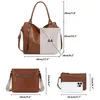 Handtasche 3-Tlg Shopper Schultertasche Geldbörse Damen Produktbild-Vorschau 3