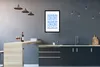 MuchoWow® MuchoWow® Gerahmtes Poster Blumen - Muster - Blau Produktbild-Vorschau 2