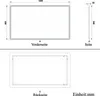 AICA Badspiegel mit Beleuchtung 140x80cm Sensor-Schalter Produktbild-Vorschau 7