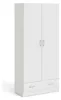 Amylya - Armoire polyvalente 2 portes, 79x170h cm blanc, un Voir les images du produit 5