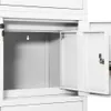 vidaXL Kancelářská skříň bílá 90x40x180 cm ocelová Náhled obrázku produktu 5