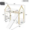 Flieks Etagenbett 90x200cm mit Rutsche, Kinderbett Hausbett Produktbild-Vorschau 7