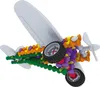 A toy airplane constructed from colorful building blocks. Produktbild-Vorschau