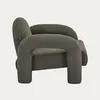 HOMLA Fotel SEDIA brązowy w tkaninie TEDDY BOUCLÉ 95x88x70 Podgląd zdjęcia produktu 4