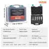 A product image showing a closed case and an open case with tools inside, along with a specification table. Produktbild-Vorschau