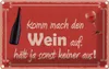 vianmo Blechschild 20x30 cm Komm mach den Wein auf Spruch Produktbild-Vorschau 1
