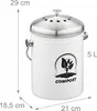 Poubelle à compost Relaxdays pour la cuisine, 5 l, petite Voir les images du produit 4