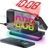 Projektionswecker, 7,4 Zoll digitale Spiegeluhr mit 180° Produktbild-Vorschau 1