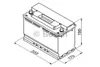 Bosch S3 013, 90 Ah, 12 V, 720 A, Auto, Vpravo, B13 Náhled obrázku produktu 7