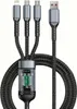 3-in-1 Multi-Ladekabel – 100W Schnellladekabel USB auf Produktbild-Vorschau 1