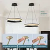 doporro Moderne LED Pendelleuchte – 60cm Dimmbare Produktbild-Vorschau 4
