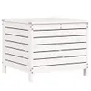 vidaXL Gartenhocker Weiß 62x63,5x53,5 cm Massivholz Kiefer Produktbild-Vorschau 1