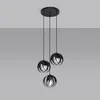 Lampa wisząca TULOS czarna 3xE27x15W metal wym:117x30x30cm Podgląd zdjęcia produktu 9