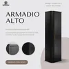 RODAN | Mobile alto per il bagno - 139 CM - Nero opaco - Anteprima dell’immagine prodotto 2