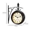 MONZANA® Horloge Murale Double Face Silencieuse Vintage - Voir les images du produit 4