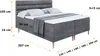 ALTDECOR Boxspringbett mit Holz Füßen, Matratze und Produktbild-Vorschau 6