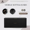 RODAN | Mobile da bagno - 120 CM - Nero opaco - MDF - 2 Anteprima dell’immagine prodotto 2