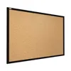 A cork bulletin board with a black frame, shown from a slight angle against a white background. Náhled obrázku produktu