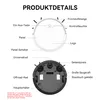 Diagram of a robot vacuum cleaner with labels pointing out its different parts. Produktbild-Vorschau