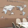 Akrylové samolepky na zeď 3D mapa světa Zrcadlová samolepka Náhled obrázku produktu 1
