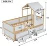 Merax Kinderbett 90x200cm mit Leiter und 4 Schubladen, Produktbild-Vorschau 7
