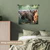 MuchoWow® Wandteppich Wandbehang Schottische Hochlandrind - Produktbild-Vorschau 4
