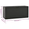 Skrzynia ogrodowa Living Store antracyt 116x44x55 cm Podgląd zdjęcia produktu 7