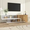 Merax TV-Schrank 180cm mit 2 Türen und Glasböden,  Moderne Produktbild-Vorschau 3