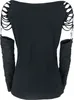 Gothicana by EMP Damen schwarzes Langarmshirt mit Produktbild-Vorschau 2