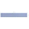 vidaXL Pare-vue balcon blanc et bleu 75x500 cm Tissu Oxford Voir les images du produit 4