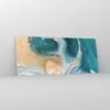 Bilder auf glas - Einteilig - Golden Türkis Hintergrund - Produktbild-Vorschau 4