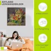 ARTland Leinwandbild Stillleben mit Wiesenblumen in Krügen. Produktbild-Vorschau 3