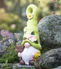 Solar LED Wichtel "Willkommen" Gartenzwerg 41 cm hoch, Produktbild-Vorschau 2
