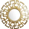 FineBuy Wandspiegel Art déco 60 cm Metall Hängespiegel Gold Produktbild-Vorschau 6