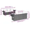 Modulares Gartenmöbel-Set, 7-tlg. Loungesofa mit Produktbild-Vorschau 8