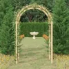 vidaXL Rose arch 141x97x243 cm masívne drevo borovica Náhľad obrázku produktu 2