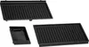 Three black grill plates and a drip tray for a Delonghi MultiGrill. Produktbild-Vorschau
