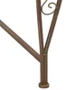 vidaXL Baumbank 8-Sitzanzahl Ø 160 x 89 cm Stahl Antikbraun Produktbild-Vorschau 2