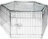 Freigehege 6-eckig mit Schutznetz 123x106x60 cm silber Produktbild-Vorschau 1