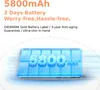 A graphic representation of a battery with the text '5800mAh' prominently displayed. Podgląd zdjęcia produktu