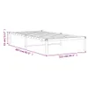 vidaXL Rama łóżka metalowa biała 107x203 cm Podgląd zdjęcia produktu 7