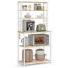A multi-tiered kitchen shelf unit filled with various kitchen appliances and containers. Náhled obrázku produktu