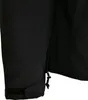 Close-up of the bottom of a black jacket sleeve, showing a velcro strap and a zipper pull. Anteprima dell’immagine prodotto