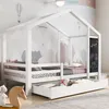 MODFU Lit Enfant 90x200 cm - Lit Déco Avec Tiroirs de Voir les images du produit 1